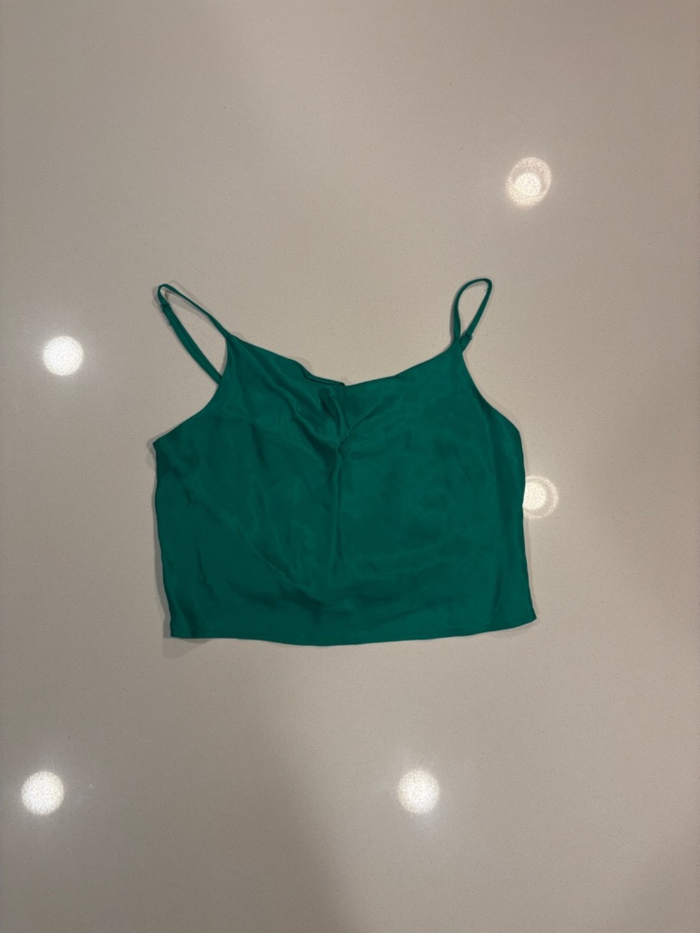Emerald Green Spaghetti Strap Cami Top